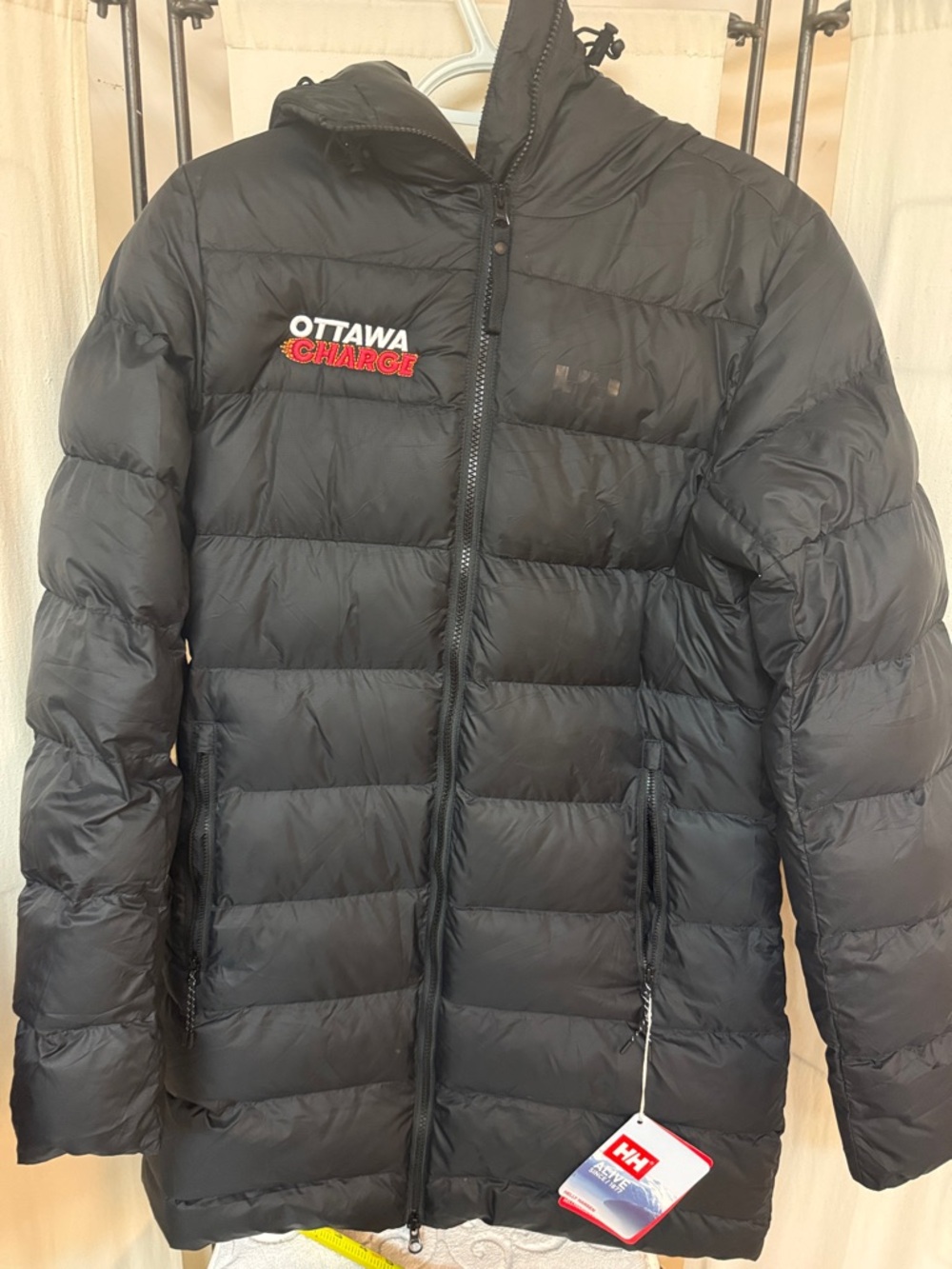 Helly Hansen Black Ottawa Charge Hooded Puffer Jacket